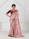 Kf 113 Pink Pure Fendi Silk Saree Wholesale Market In Surat With Price